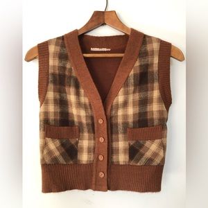 Sadie - Plaid Wool Vest 🧺